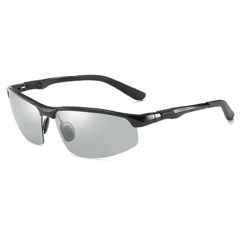 Alumīnija Zīmola Photochromic Saulesbrilles Mens Pārejas Objektīvu Sporta Braukšanas Polarizētas Saules brilles Modes UV400 Spoguļstikla Brilles