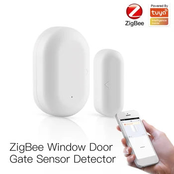 Tuya ZigBee Smart Logu, Durvju Vārtiem Sensors Detektoru Smart Dzīves Tuya Lietotni Smart Home Apsardzes Signalizācijas Sistēma, Bezvadu Detektori