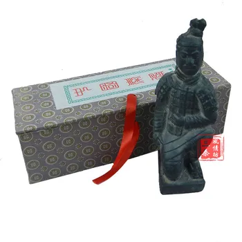 Ķīna antīko imitācija kareivja skulptūru Jaunu Terakota amatniecības rotājumi Qin Terracotta Warriors un Zirgiem, roku darbs suvenīru