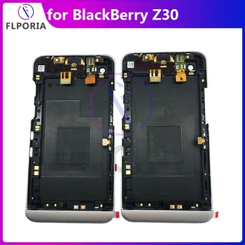 BlackBerry Z30 4G/3G Vidū Rāmja Priekšējās Šasijas Rāmis Ar Power Pogu Flex Kabeli, Ekrāna Rāmja Turētājs Tālrunis Nomaiņa AUGŠU