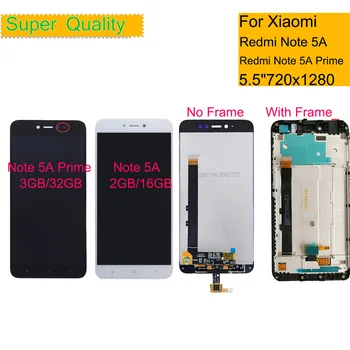 Augstas Kvalitātes LCD+Rāmis Xiaomi Redmi, Ņemiet vērā, 5.A LCD Ekrānu, Lai Redmi, Ņemiet vērā, 5.A Ministru Pantalla monitors LCD Nomaiņa