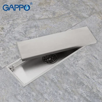 GAPPO Notekas nerūsējošā tērauda recgangle grīdas segums vannas istabā atkritumu drenāžas dušas sietiņu notecina anti-smaržu, ūdens notekas sietiņš