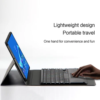 Tastatūras Gadījumā Lenovo Cilnes M10 FHD Plus 10.3 collu TB-X606F TB-X606X Tablete Gadījumā Vadu Maksas Bluetooth tastatūru, Peli Vāciņu