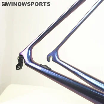 Winowsports oglekļa ceļu velosipēds rāmis R5 dizains super gaismas sacīkšu oglekļa ceļu rāmis V bremžu loka bremzes, 51. un 54cm oglekļa frameset