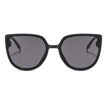 HUHAITANG 2019 Cat Eye Saulesbrilles Sieviešu Luksusa Modes Lielgabarīta Sunglass Par Sieviešu Zīmolu Dizainera Āra Cateye, Saules Brilles