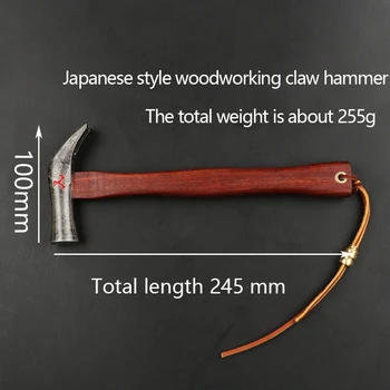 Japāņu stila Kokapstrādes raust āmuru EDC rīkoties ar āmuru, S55 augsta oglekļa tērauda, sandalkoka rīkoties HRC55