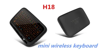 H18 Mini Bezvadu Tastatūra 2.4 G Portatīvo Tastatūra Ar Touchpad Mouse Windows Android/Google/Smart TV Linux, Windows, Mac
