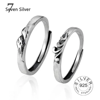 925 sterling silver jūras zvērests kalnu retro pāris atvērt gredzenu modes tendence personības augstas kvalitātes