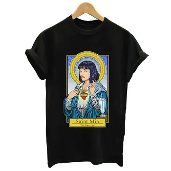 2019 Jaunā Sieviešu Modes Tumblr T-krekls Harajuku Drukāt Īsām Piedurknēm O-veida kakla Top