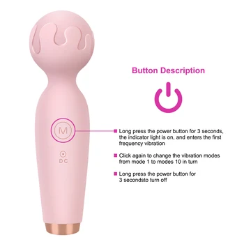 OLO AV Vibrators 10 Frekvences Mini Zizlis Vibrators Sievietes Masturbator G-spot Massager Klitora Stimulators Seksa Rotaļlietas Sievietēm