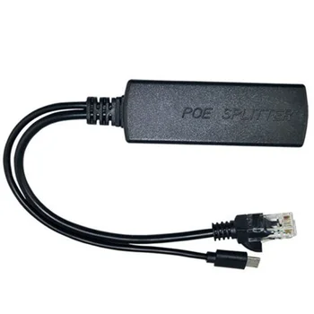 Ethernet 48V, Lai 5V 2A Micro USB Adapteris 10W Micro USB Aktīvo PoE Splitter Vara Pār
