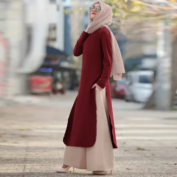 Ramadāna Eid Mubarak Abaya Dubaija Turcija Hijab Musulmaņu Komplekti Kleita Islāmu Apģērbi Sievietēm Komplekti Musulman Kaftan Drēbes Femme Ete