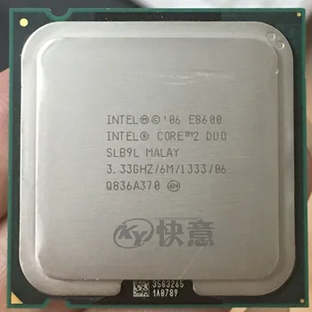 Intel Core 2 Duo Procesors E8600 (6M Cache, 3.33 GHz, 1333 MHz FSB) SLB9L EO LGA775 CPU Desktop Intel centrālais procesors
