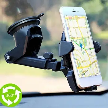 Universālā 360 Grādiem Universālā Viedtālrunis Car Mount Holder Regulējams Tālrunis Montāžas piesūcekni Turētājs Priekš iPhone, Samsung