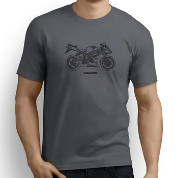 2Fashion 2019. gada Vasarā Jaunu Vīriešu Kokvilnas T-Krekls Amerikas Klasisko Motociklu Fani Daytona 675 2012 Iedvesmoja Motociklu Dizains, T Krekls