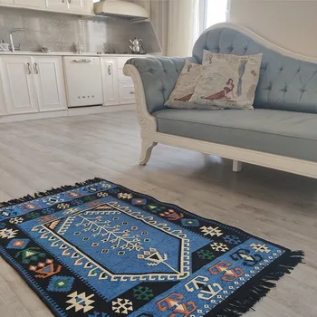 Grīdas Paklāji, Paklāju Mājas Dekoru Autentisks Pušķis Paklāju, lai Dzīvojamā Istaba Guļamistaba Double-Sided Izmantojamās Kvalitātes turku Lūgšanu Paklājs