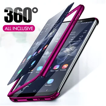 360 Double Pilns Tālruņa Gadījumā Huawei Honor 8X Max 9.i 9X Pro 10es Lite Y9 2018 2019 Y5P Y6P Y7P 2020 Grūti Triecienizturīgs Vāks Gadījumos
