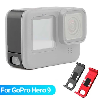 Profesionālā Metāla Akumulatora Vāku Durvju Vāciņu Nomaiņa Fotokameras Akumulatoru Sānu Vāks Go Pro Hero 9 Kameru Piederumi