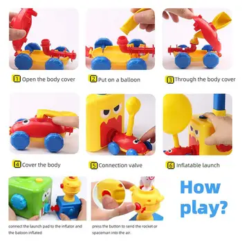 Karstā Rotaļlietas Izglītības Zinātnes Jauda Balonu Auto, Montessori rotaļlietas Eksperimenta Rotaļu Jautri Inerciālas Uzsākt Torņa Automašīnas Rotaļlietas Bērniem Dāvanu