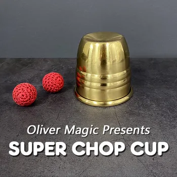 Super Karbonāde Kausa (Misiņa), Ko Oliver Magic Cup un Bumbiņas, Burvju Triki, Close Up Burvju Butaforijas Magnētisko Tases Burvis Ilūziju, Veidojums,